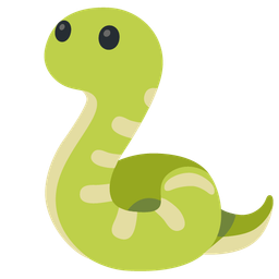 snake and face without mouth