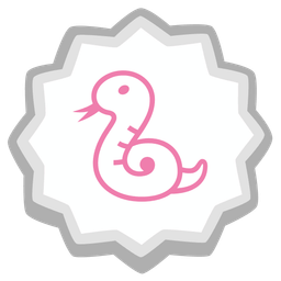 snake and fish cake with swirl