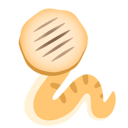 snake and flatbread