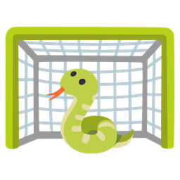 snake and goal net