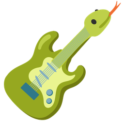 snake and guitar