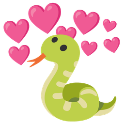 snake and heart with arrow