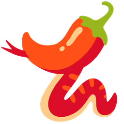 snake and hot pepper