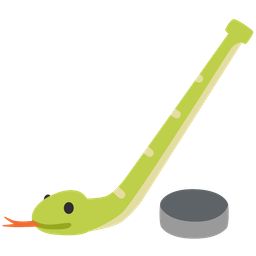 snake and ice hockey