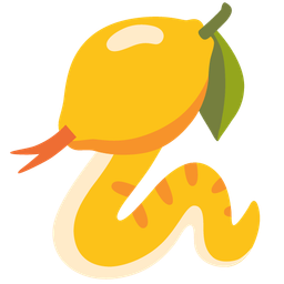snake and lemon