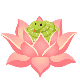 snake and lotus