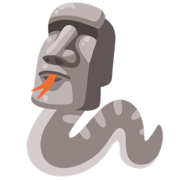 snake and moai