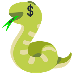 Snake and Money-mouth face