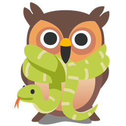 snake and owl