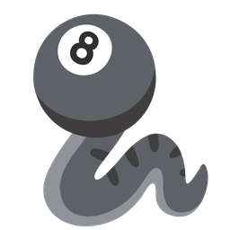 snake and pool 8 ball