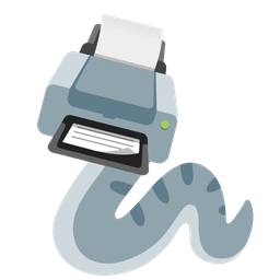 snake and printer