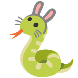 snake and rabbit face