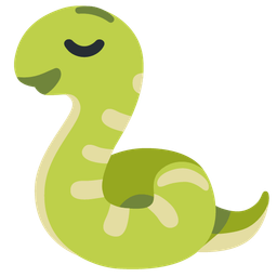 snake and relieved face