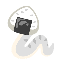snake and rice ball