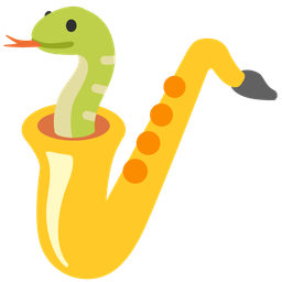 snake and saxophone