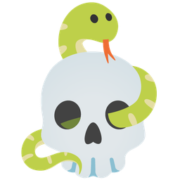 snake and skull