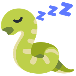 snake and sleeping face