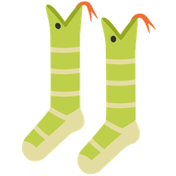 snake and socks