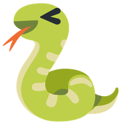 Snake and Squinting face with tongue