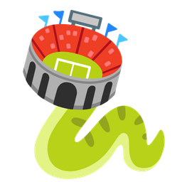 snake and stadium