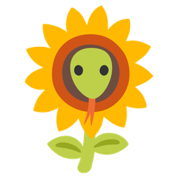 snake and sunflower