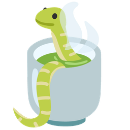 snake and teacup without handle