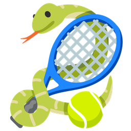 snake and tennis