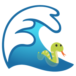 snake and water wave