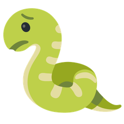 snake and worried face