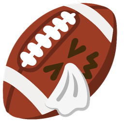 sneezing face and american football