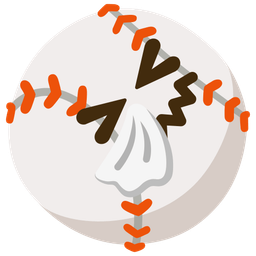 sneezing face and baseball