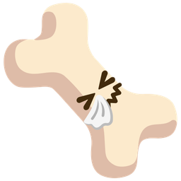 sneezing face and bone