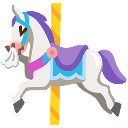 sneezing face and carousel horse