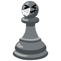 sneezing face and chess pawn
