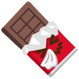 sneezing face and chocolate bar