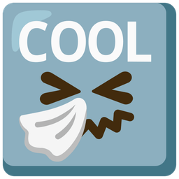 sneezing face and COOL button