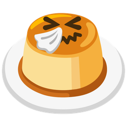 sneezing face and custard