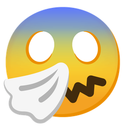 sneezing face and face screaming in fear