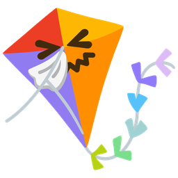 sneezing face and kite