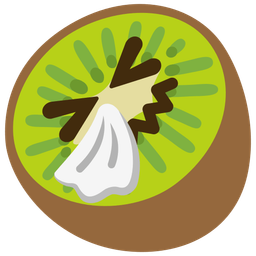 sneezing face and kiwi fruit