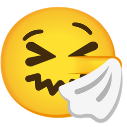 sneezing face and lying face