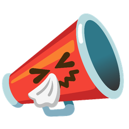 sneezing face and megaphone