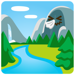 sneezing face and national park