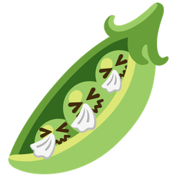 sneezing face and pea pod