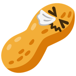 sneezing face and peanuts