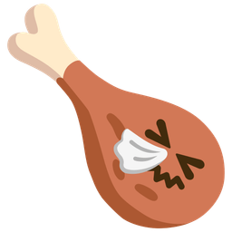 sneezing face and poultry leg