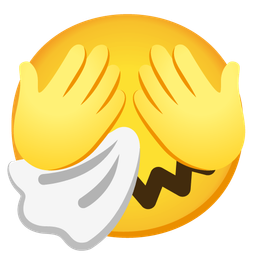 sneezing face and see-no-evil monkey