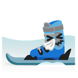 sneezing face and skis