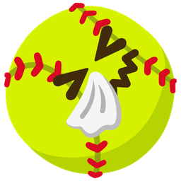 sneezing face and softball
