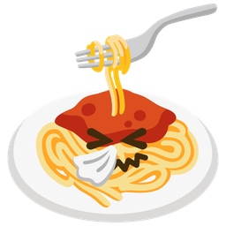 sneezing face and spaghetti